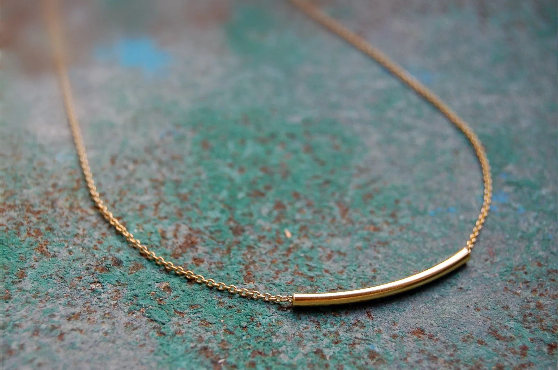 'Tubular bar' necklace | 925 Silver