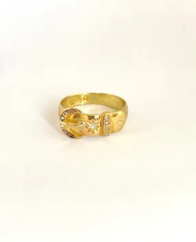 Unique, 18ct Gold, Victorian, Rose Cut Diamond, Hallmarked 18ct Gold, Chester and 1898