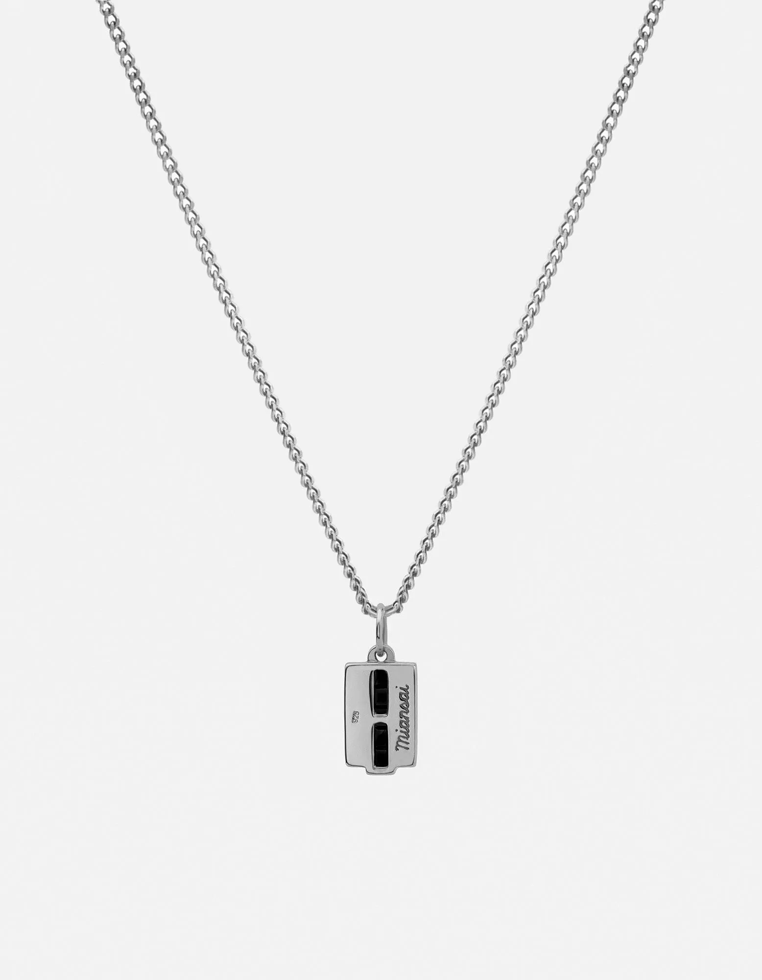 Vertigo Onyx Necklace, Sterling Silver