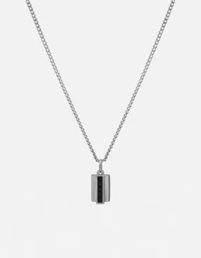 Vertigo Onyx Necklace, Sterling Silver