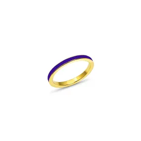 Violet Enamel Band Size 7