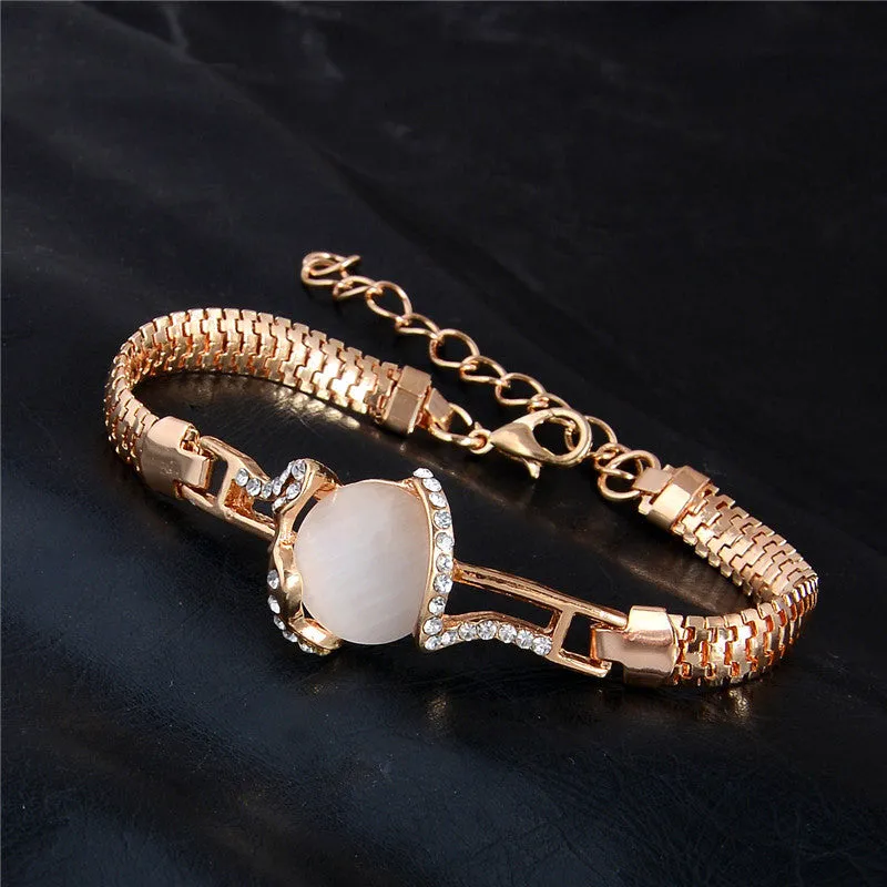 Wonderful design jewelry 13 Style 18k Gold Filled charming Opal Austrian crystal Bracelet for Women gifts