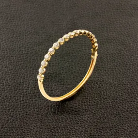 Yellow Gold & Diamond Bangle Bracelet