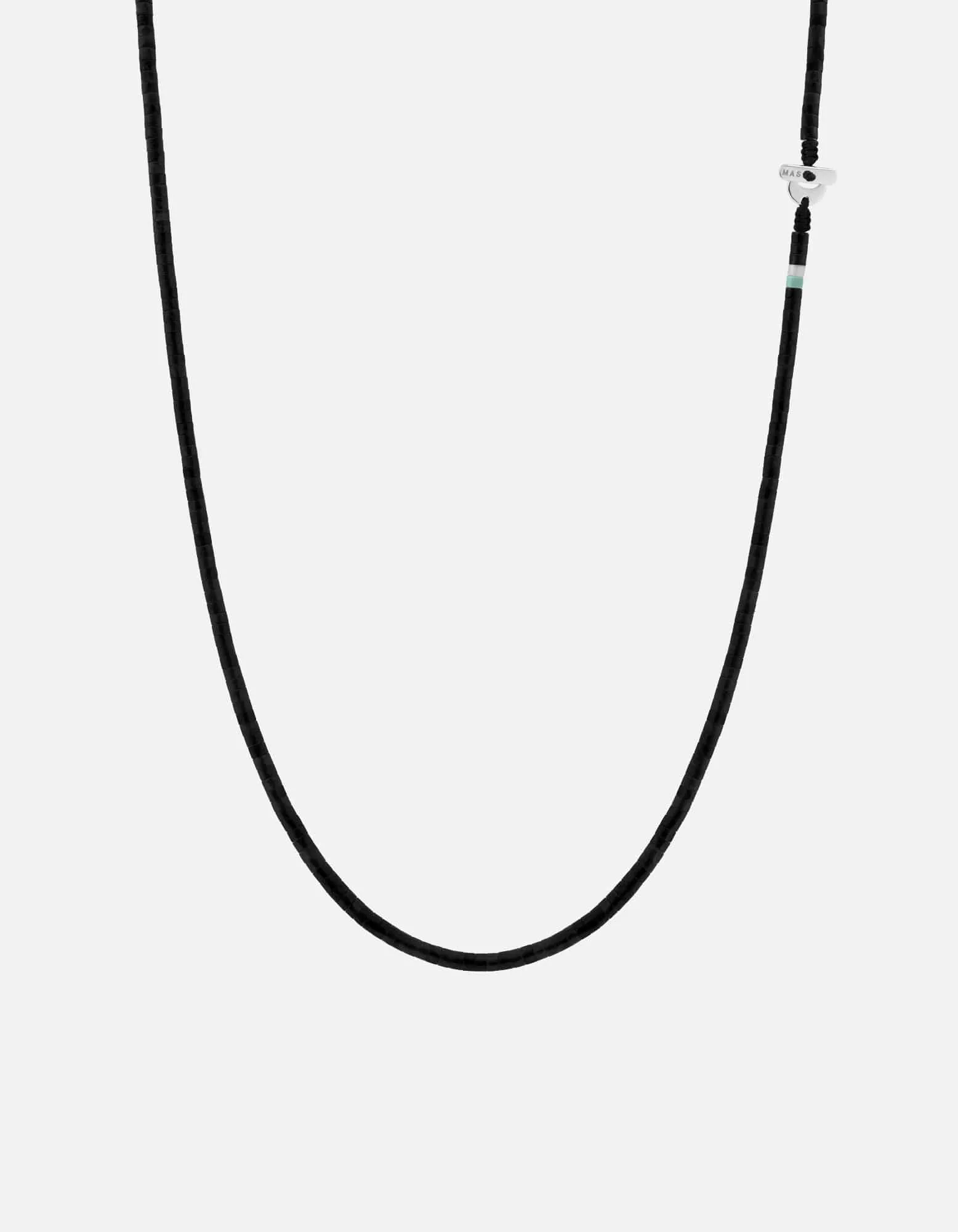 Zane Onyx Necklace, Sterling Silver