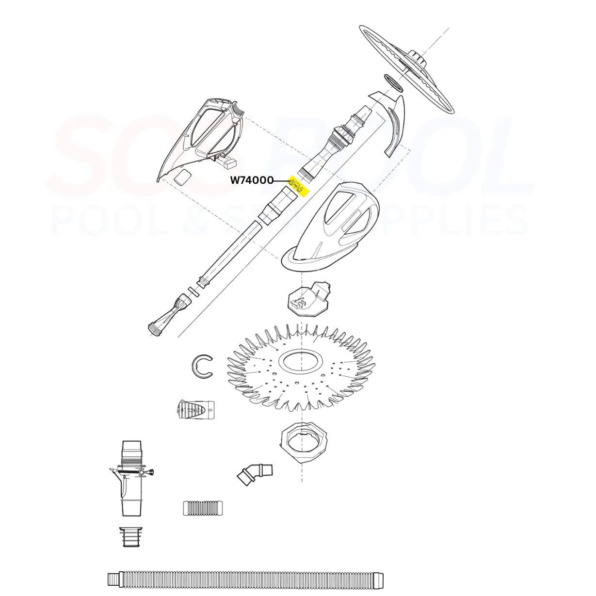 Zodiac Baracuda Compression Ring For G3 and G3 Pro Cleaners | W74000